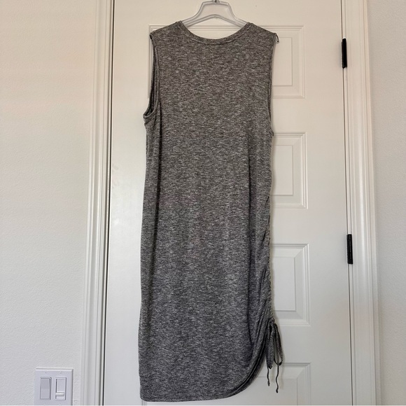 EUC Ava & Viv Rouched Knit gray Tank Dress [Size: 2X] - Picture 4 of 9